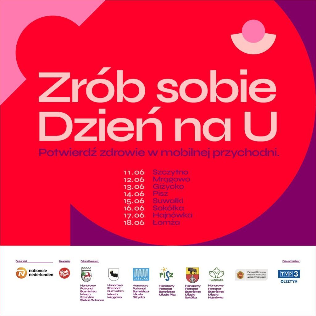 Dzień na U z Fundacją Rak and Roll – Medbus w Giżycku! 13.06
