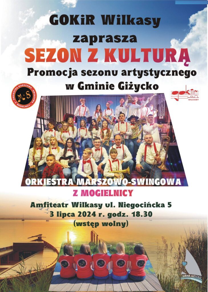 Promocja sezonu artystycznego Gminy Giżycko, 3.07.2024, Amfiteatr Wilkasy