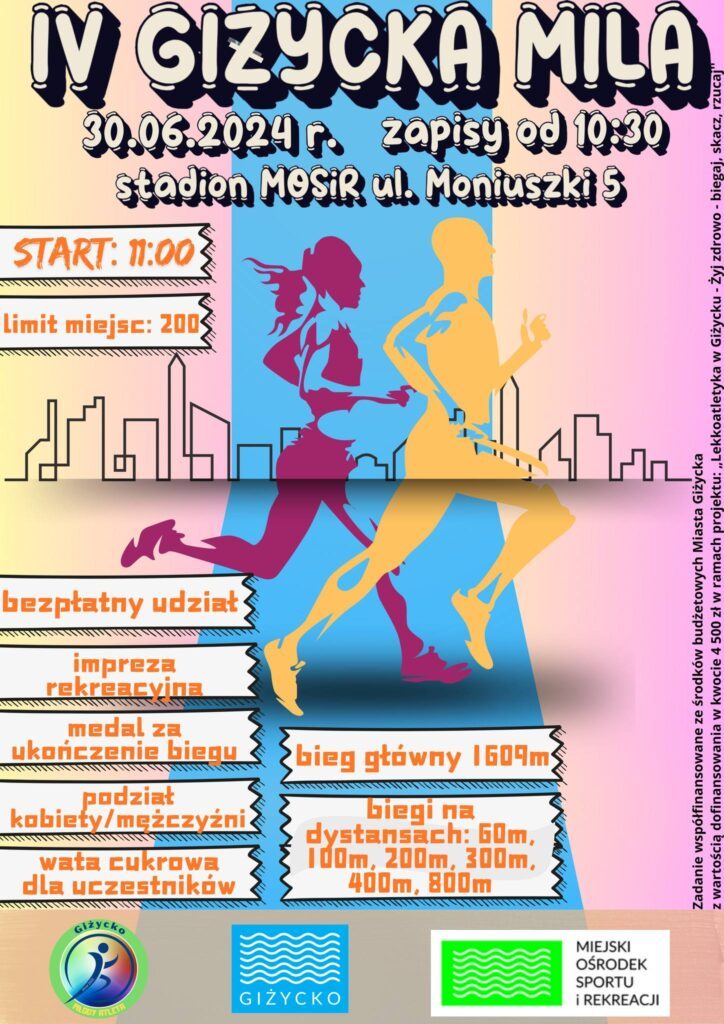 IV Giżycka Mila – 30.06.2024, Stadion MOSiR