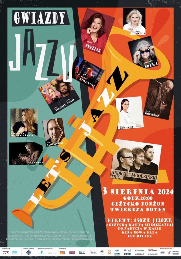 Let’s Jazz! – 2 dni święta Jazzu w Giżycku – 2-3.08.2024, Pasaż Portowy, Twierdza Boyen