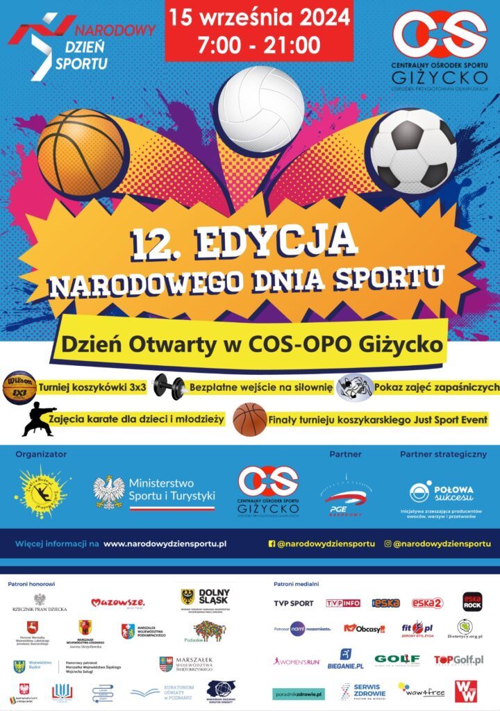 Narodowy Dzień Sportu w Giżycku – 15.09.2024, COS Giżycko