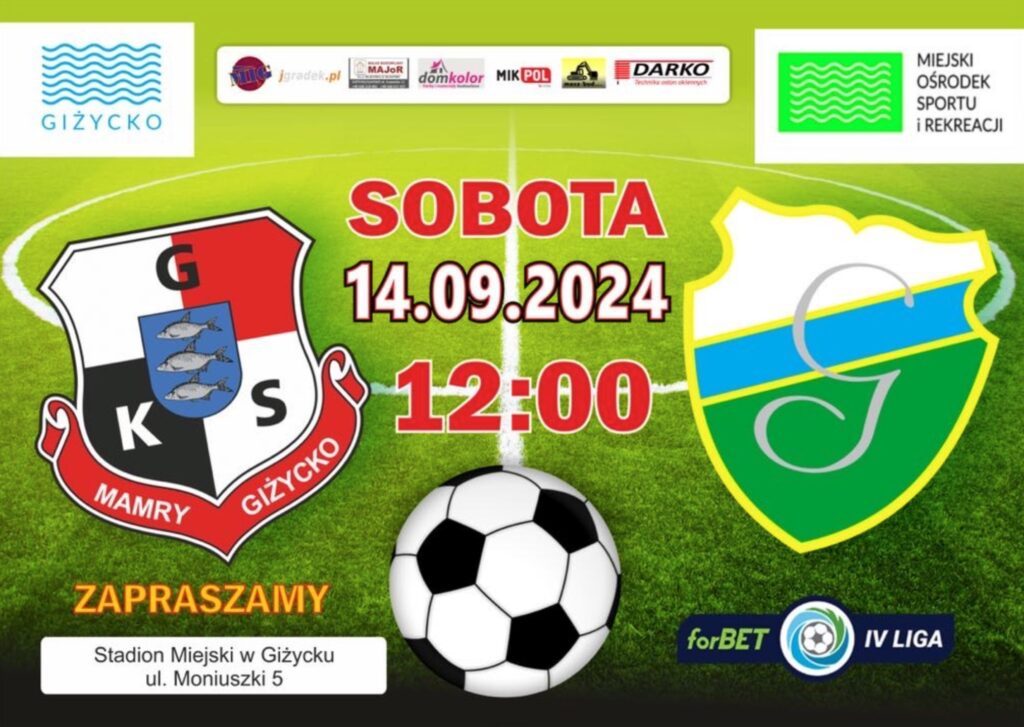 Mecz GCK Mamry Giżycko vs Granica Kętrzyn, 14.09.2024, Stadion MOSiR Giżycko