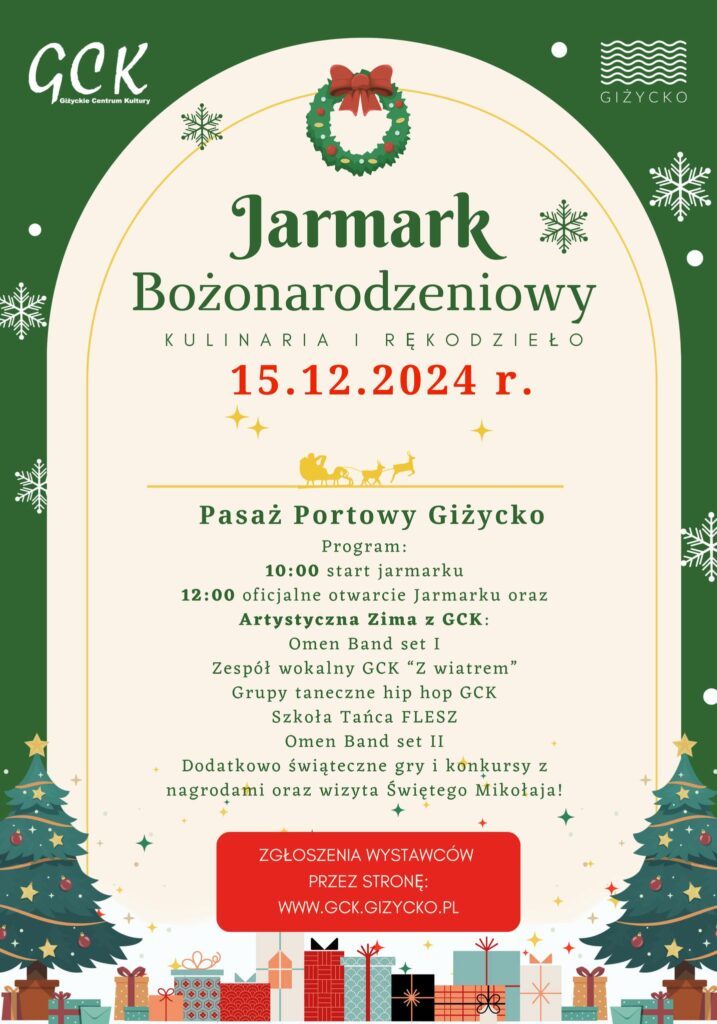 Jarmark Bożonarodzeniowy w Giżycku, 15.12.2024, Pasaż Portowy