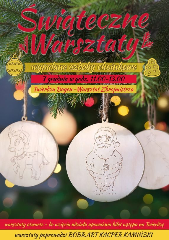 Warsztaty świąteczne w Twierdzy Boyen, 7.12.2024