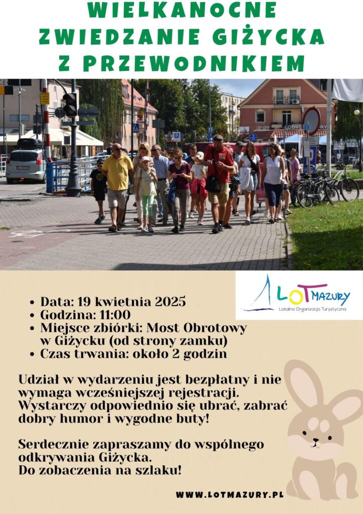 Wielkanocne Zwiedzanie Giżycka z Przewodnikiem
