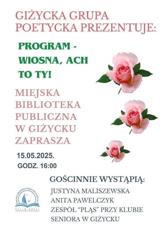 Spotkanie z Poezją „Wiosna, ach to Ty”