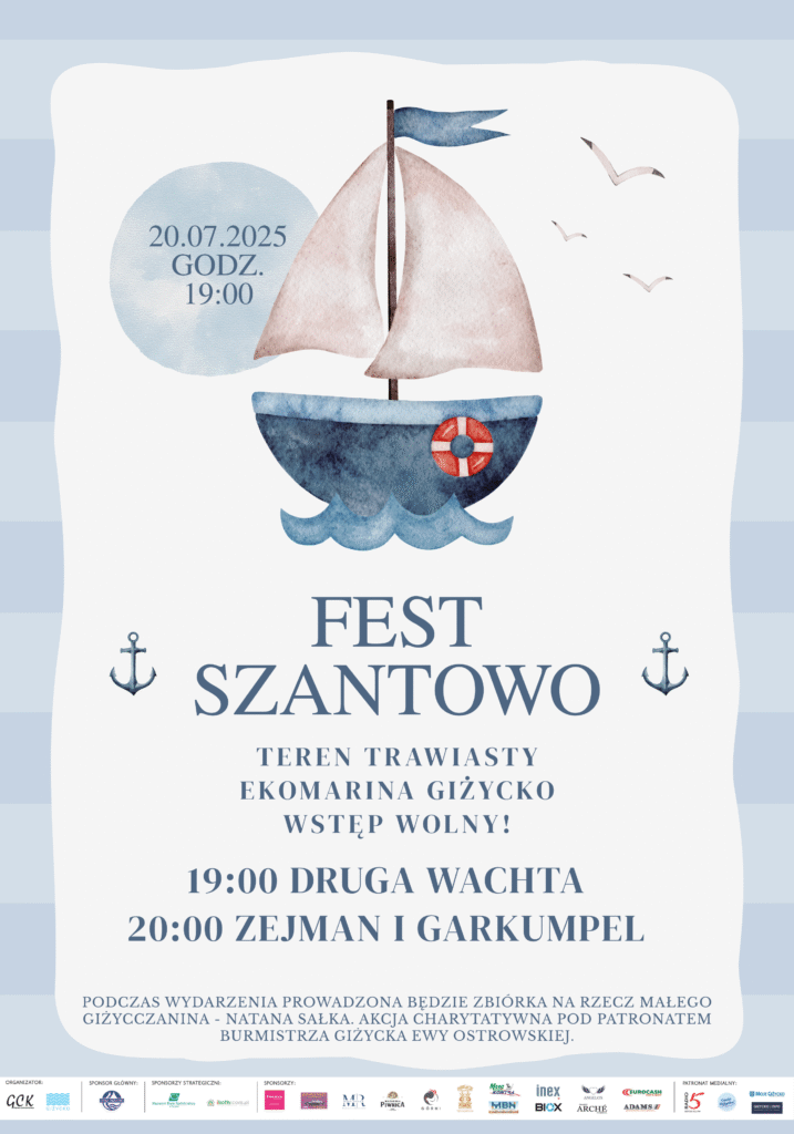 Fest Szantowo w Giżycku – muzyczne żeglarskie klimaty nad Niegocinem