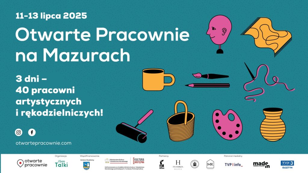 Otwarte Pracownie na Mazurach 2025 – weekend ze sztuką w sercu regionu