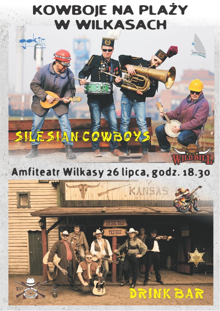 Kowboje na plaży w Wilkasach – country, bluegrass i rockabilly na żywo!
