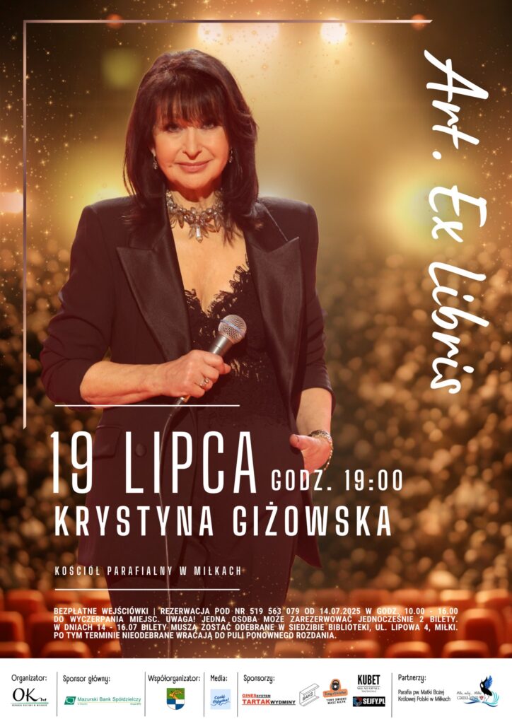 Art Ex Libris: koncert Krystyny Giżowskiej w Miłkach