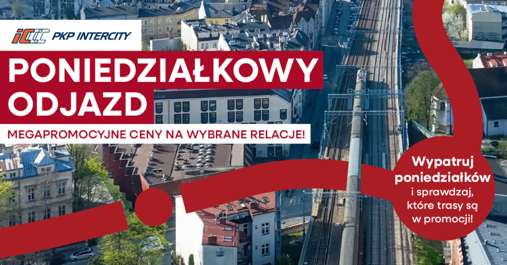 Promocyjne bilety z Warszawy do Giżycka! Sprawdź ofertę „Poniedziałkowy odjazd” od PKP Intercity