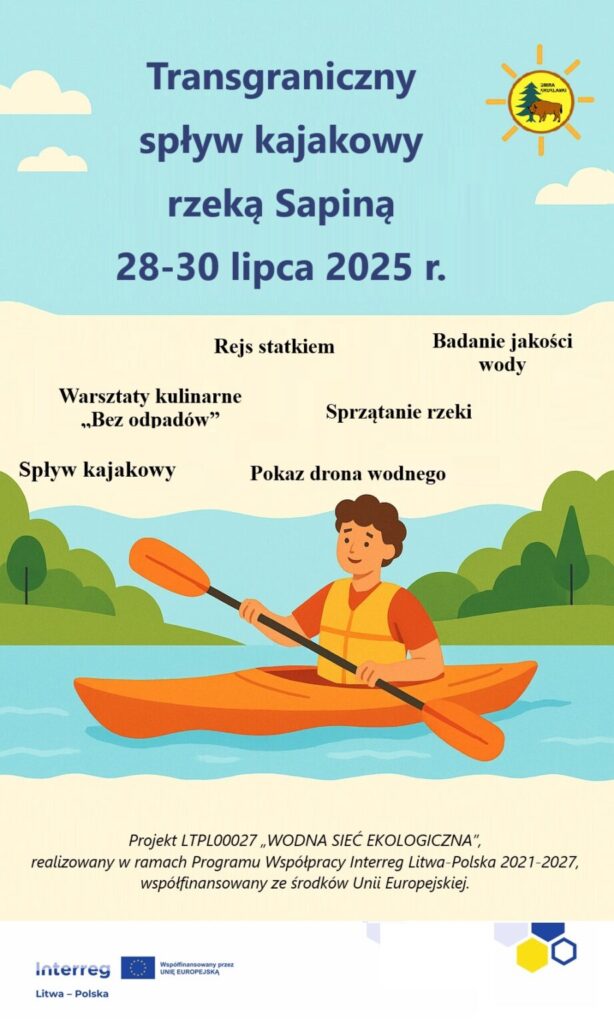 Transgraniczny spływ Sapiną – ekologia, przygoda i wspólne działanie