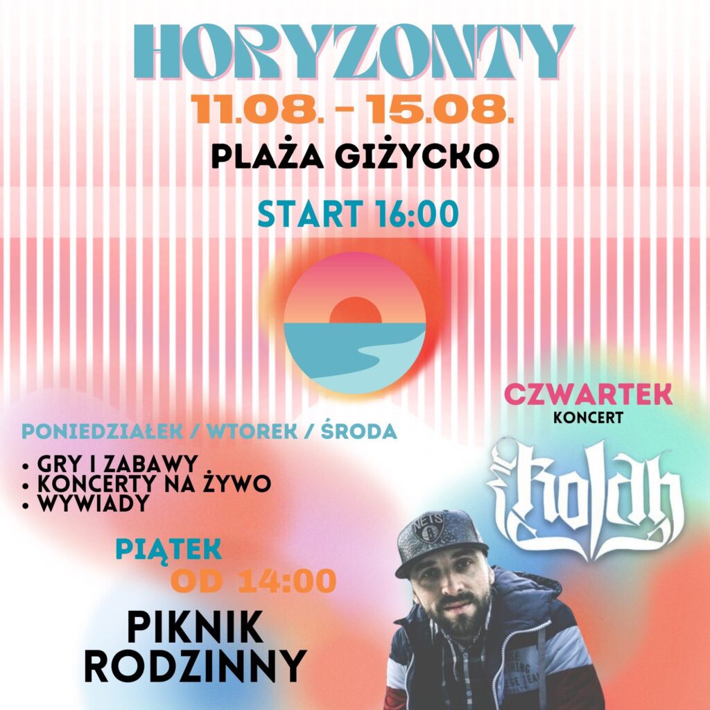 HORYZONTY – tydzień pełen inspiracji na plaży w Giżycku!