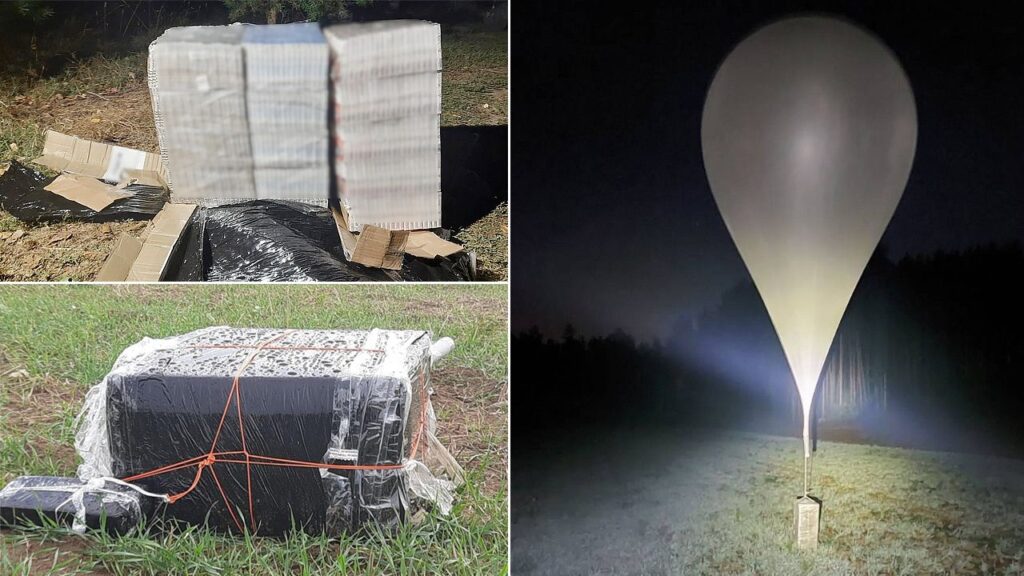 Balonowy przemyt papierosów na Warmii i Mazurach. Kolejne pakunki spadają z nieba