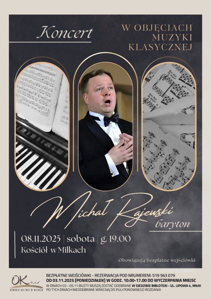 Koncert „W objęciach muzyki klasycznej” w Miłkach