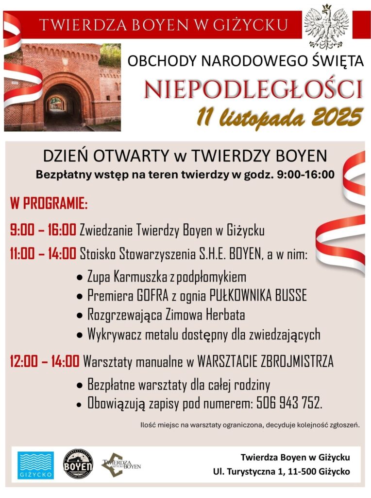 11 listopada w Twierdzy Boyen
