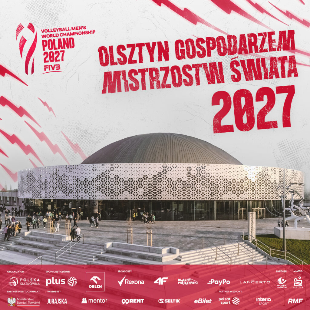 Olsztyn gospodarzem Mistrzostw Świata w siatkówce mężczyzn 2027