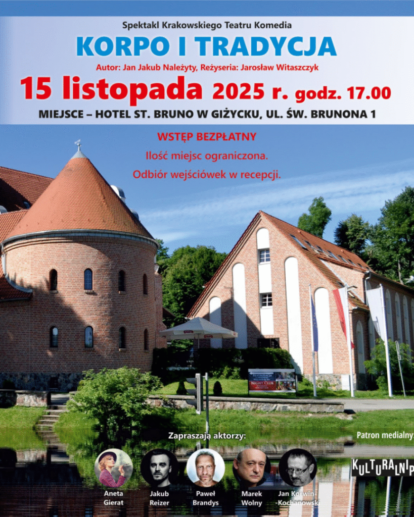 Spektakl Krakowskiego Teatru Komedia „Korpo i tradycja” w Giżycku