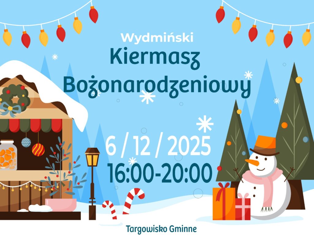 Mikołajkowy Kiermasz Bożonarodzeniowy w Wydminach – świąteczne smaki, rękodzieło i magia grudniowego wieczoru