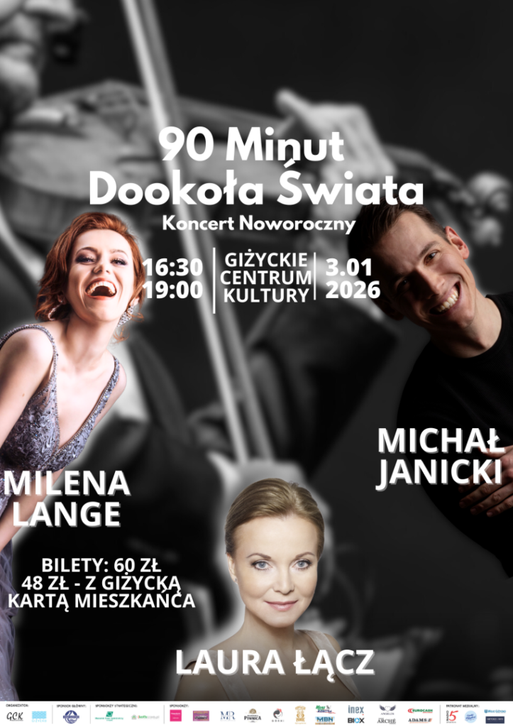 Koncert „90 minut dookoła świata” w Giżycku – muzyczna podróż przez kultury świata