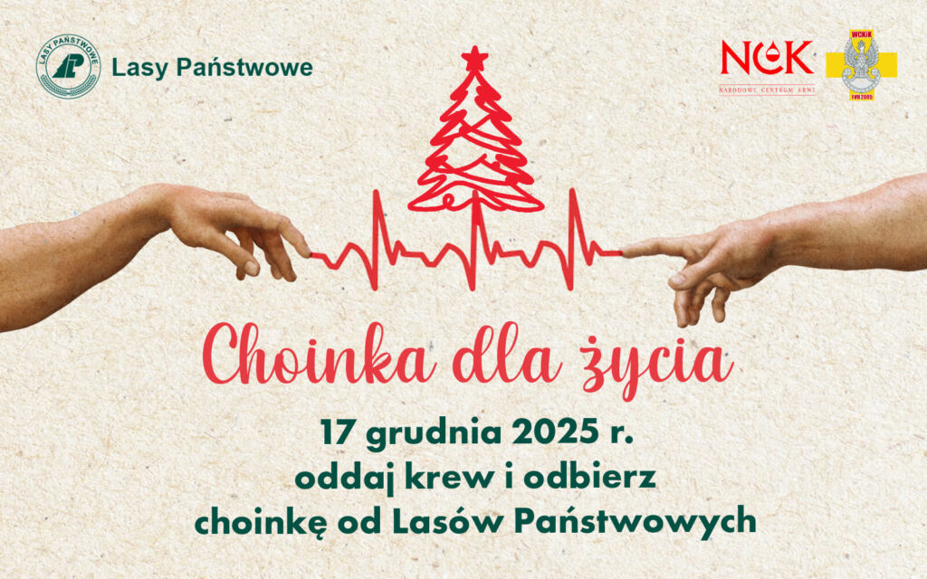 Choinka dla życia w Giżycku – oddaj krew 18 grudnia i odbierz świąteczne drzewko