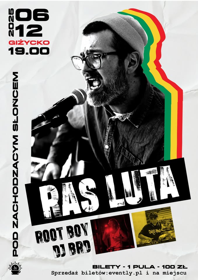 Ras Luta, RootBoy i DJ BRD na żywo w Giżycku