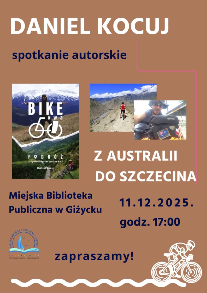 Spotkanie autorskie z Danielem Kocuj w Giżycku