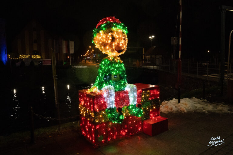 Nowe iluminacje świąteczne w Giżycku