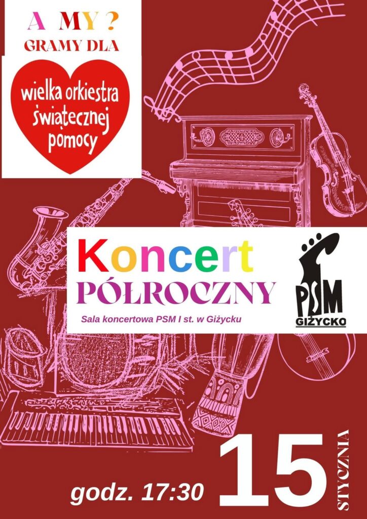 Koncert Półroczny Szkoły Muzycznej I st. w Giżycku