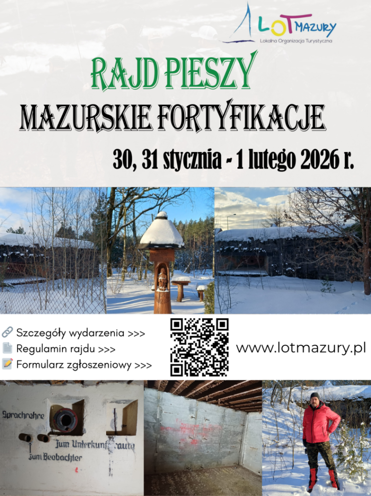 Rajd Pieszy „Mazurskie Fortyfikacje” 2026. Zimowa wyprawa śladami historii