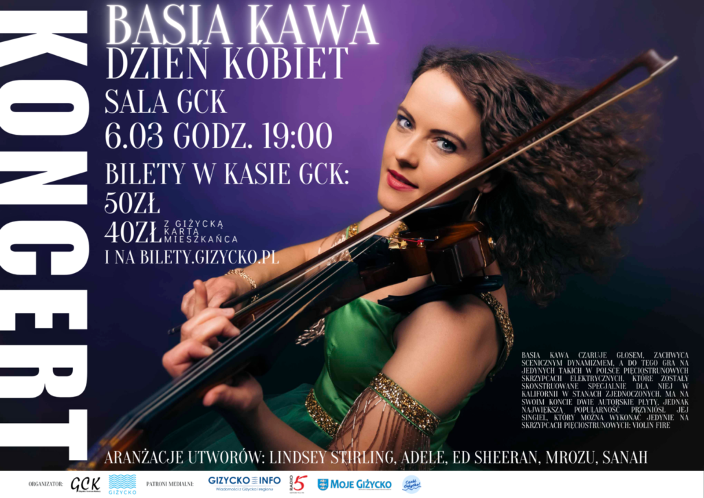 Dzień Kobiet w GCK | Koncert skrzypcowy Basi Kawy