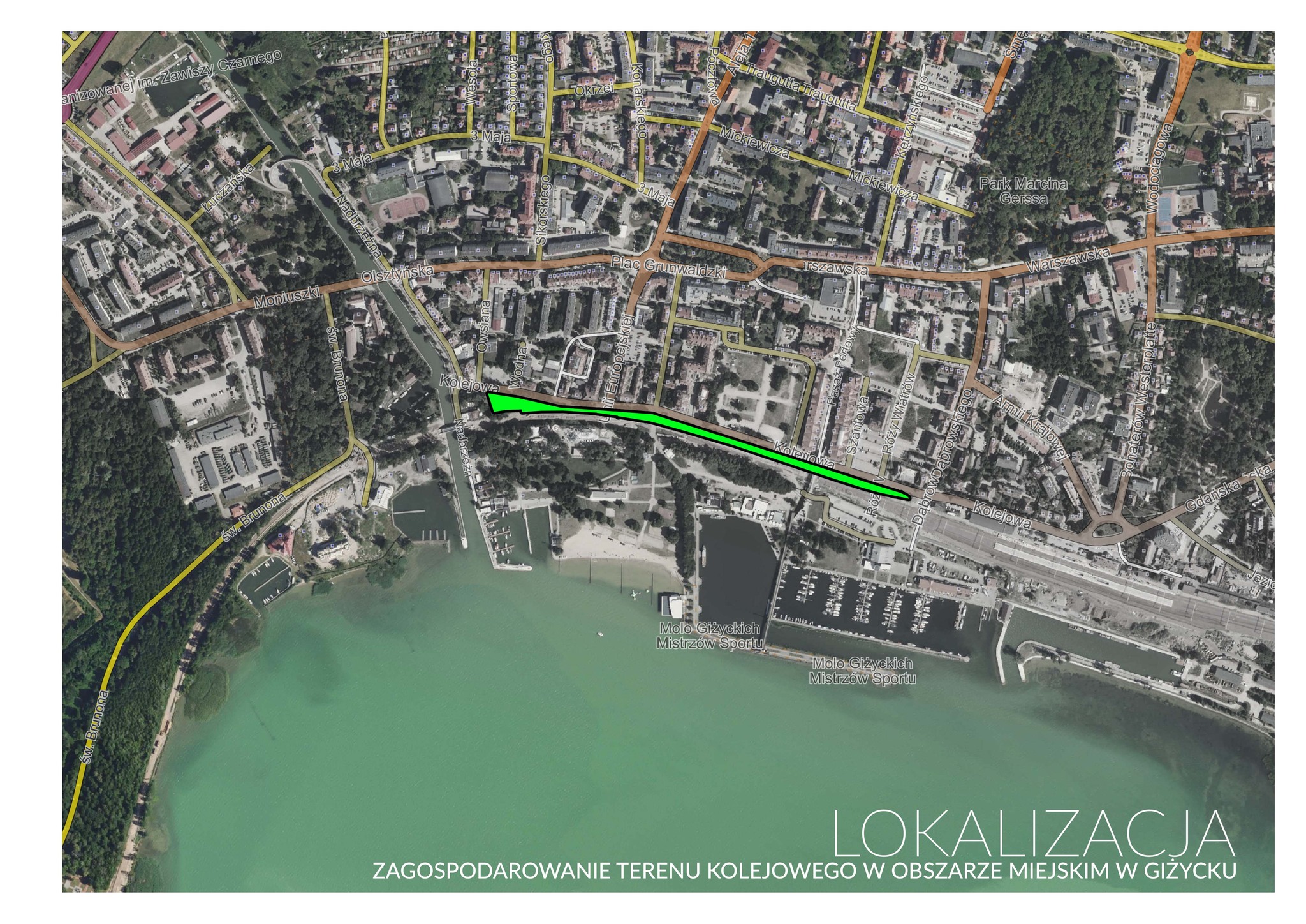 Co dalej z terenami przy torach w Giżycku? Miasto pokazuje pierwszy kierunek zmian i koncepcję parku linearnego