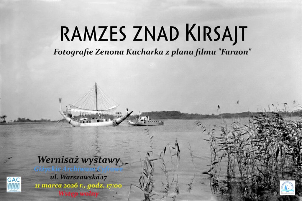 Wernisaż wystawy „Ramzes znad Kirsajt” w Giżycku. Fotografie z planu filmu „Faraon”