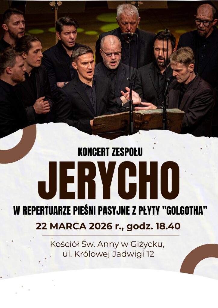 Koncert zespołu JERYCHO w Giżycku. Muzyczne misterium Męki Pańskiej w kościele św. Anny