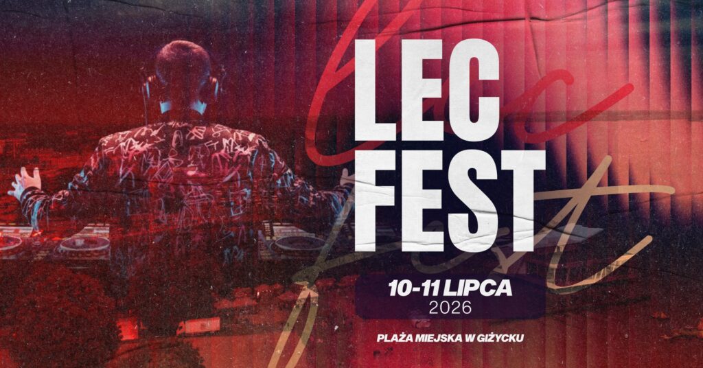 LEC Fest 2026 w Giżycku. Letni festiwal wraca na plażę miejską