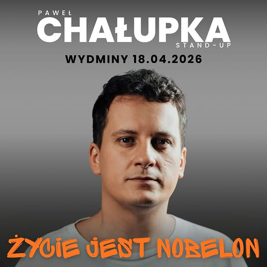 Paweł Chałupka wystąpi w Wydminach z nowym programem stand-upowym