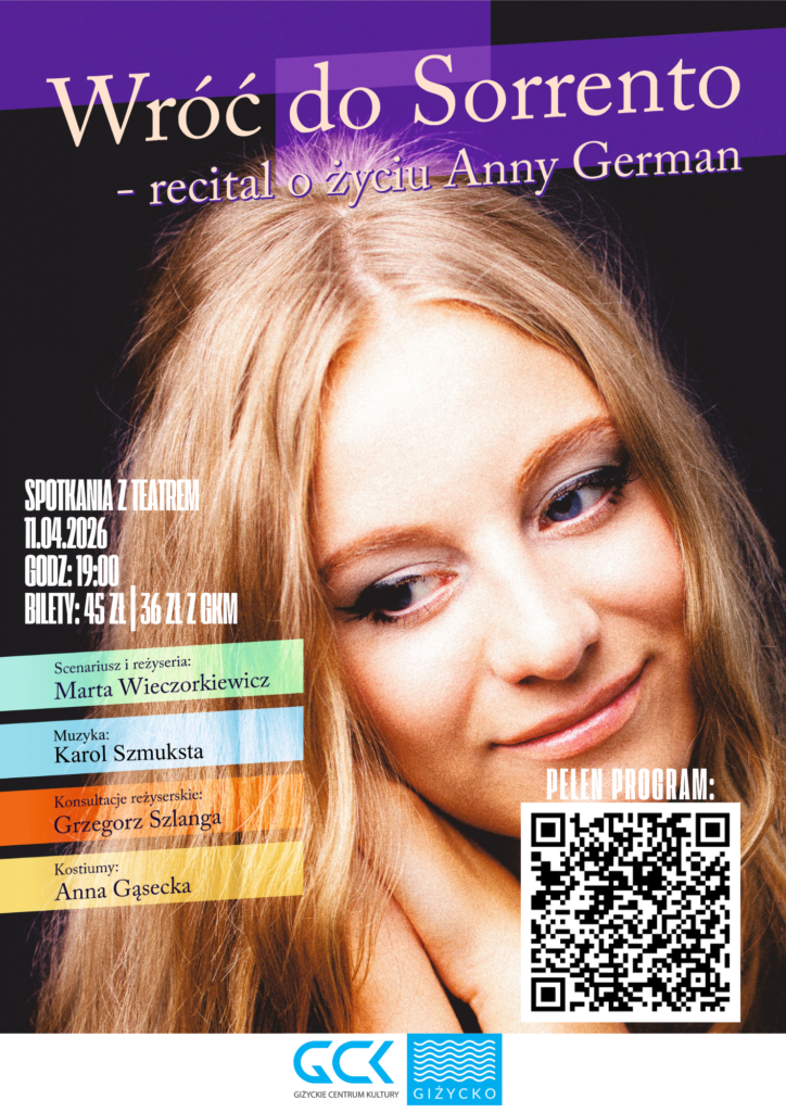 „Wróć do Sorrento” – recital o Annie German | 11 kwietnia