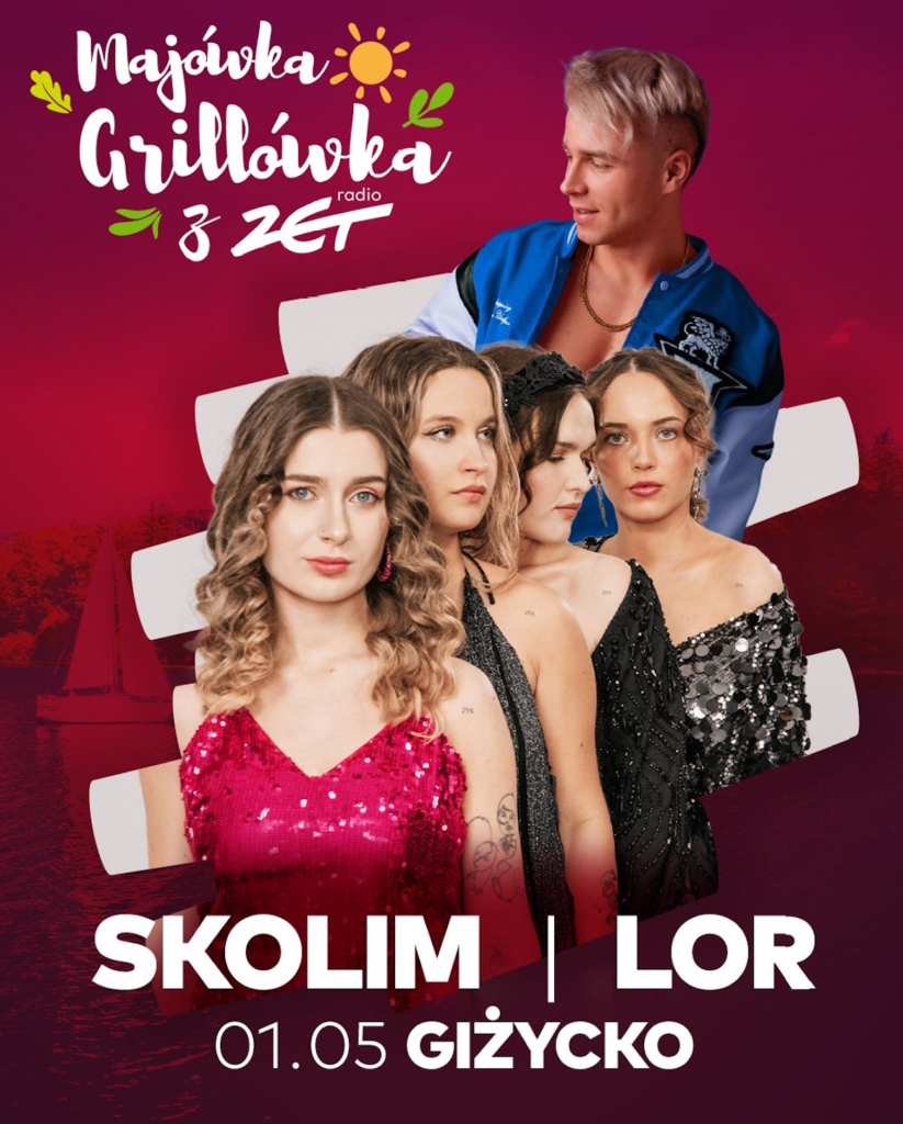 Majówka Grillówka z Radiem ZET w Giżycku – koncerty Skolim i LOR