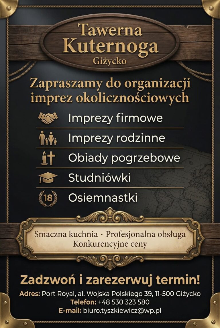 Tawerna Kuternoga Giżycko – nowe otwarcie, impreza z DJ-em, Radio 5 i największy schabowy w mieście