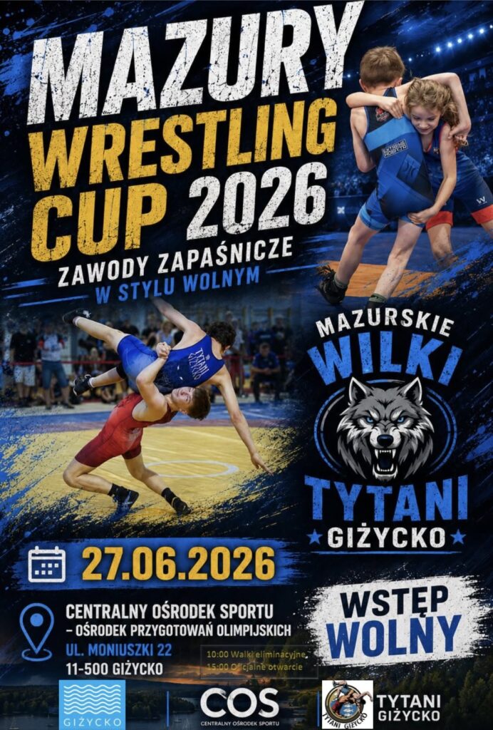 Mazury Wrestling Cup 2026 w Giżycku. Międzynarodowy turniej zapaśniczy w COS OPO