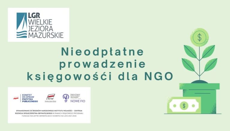 Nieodpłatna księgowość dla NGO z Warmii i Mazur. Jest pomoc nawet na 17 miesięcy