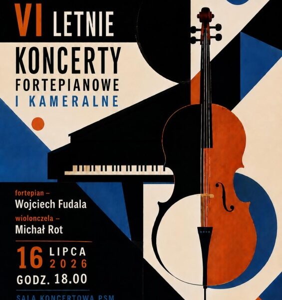 Oficjalna grafika VI Letnich Koncertów Fortepianowych i Kameralnych w Giżycku