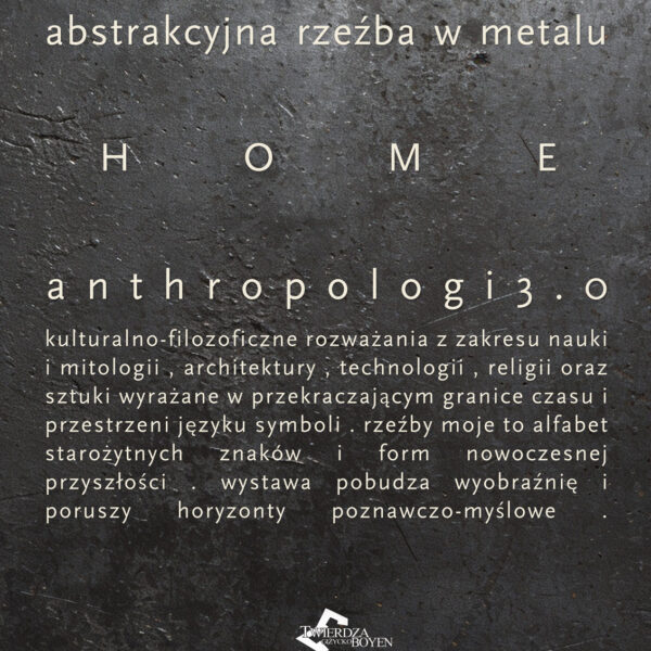 Oficjalny plakat wystawy Abstrakcyjna Rzeźba w Metalu w Giżycku