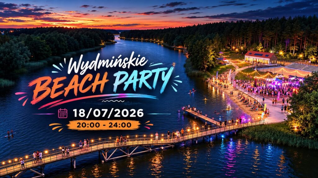 Wydmińskie Beach Party 18 lipca 2026. Letnia potańcówka nad jeziorem w Wydminach